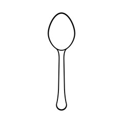 figure spoon icon image design, vector illustration