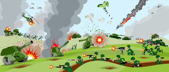 Armies on battlefield