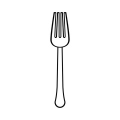 figure fork icon image design, vector illustration