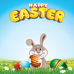 Happy Easter Card Background.
