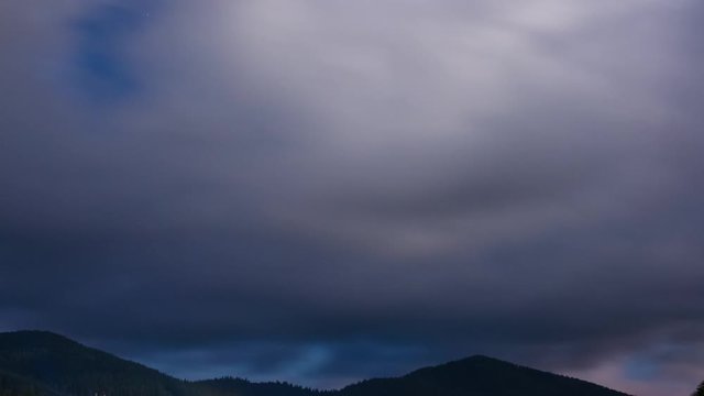 carpathian mountains sky night