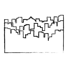 profile city scene with building image, vector illustration icon