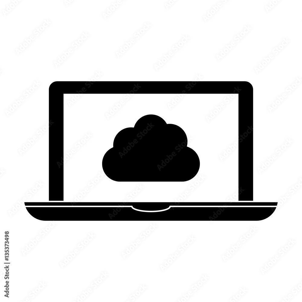 Poster black optimization database icon image design, vector illustratuion