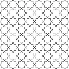 Seamless geometric vector pattern in oriental style