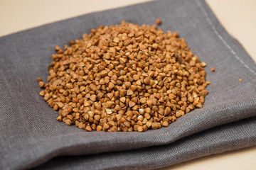 buckwheat grains background