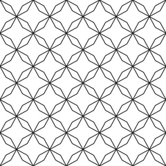 Fototapeta premium Seamless geometric vector pattern in oriental style