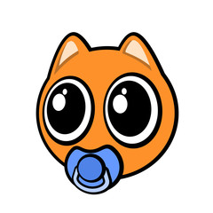 funny baby cat draw