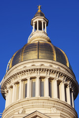 Fototapeta na wymiar Trenton - dome of State Capitol Building