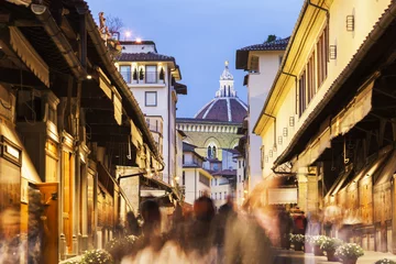 Velours gordijnen Ponte Vecchio Ponte Vecchio in Florence