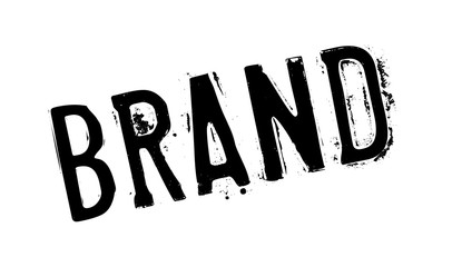 Brand rubber stamp. Grunge design with dust scratches. Effects can be easily removed for a clean, crisp look. Color is easily changed.