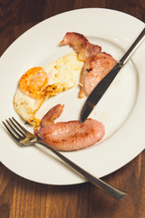 Bacon and egg