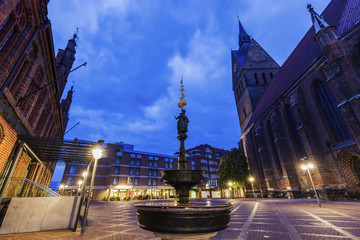 Marktkirche in Hanover at night