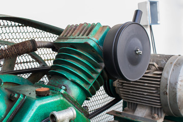 Fototapeta premium Triple Cylinder Reciprocating Air Compressors on Industry