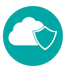 digital or internet security two tone button icon image vector illustration design 