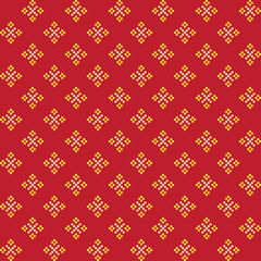 Thai Design Pixel Combination Pattern - abstract background
