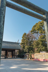 靖国神社　第二鳥居と神門