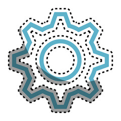 gear machine isolated icon vector illustration design