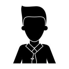 silhouette man employee work business vector illustration eps 10