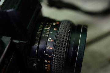 Fototapeta na wymiar Old film camera