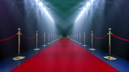 Red Carpet Event. High quality animation.
Includes version with lights and clean render. Additionally, the alpha matte.
The animation is looped 