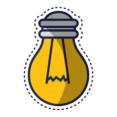 bulb light isolated icon vector illustration design