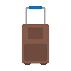 suitcase luggage travel handle vector illustration eps 10