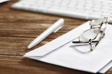 Business still life concept . Mixed media