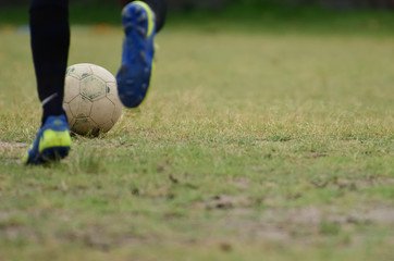  Playing soccer