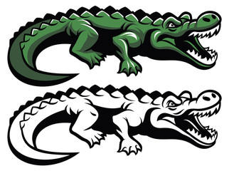 Naklejka premium crocodile mascot