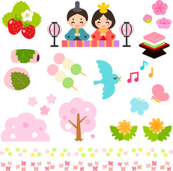 春のイラスト素材セット