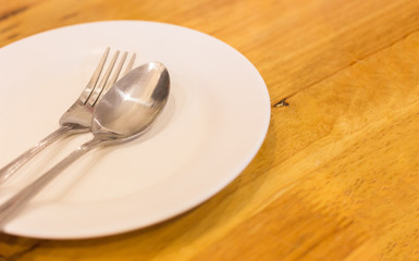 silver spoon and fork