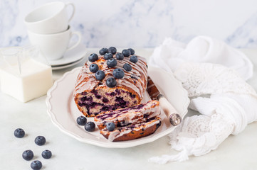 Blueberry and Oat Loaf Cake