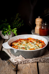 Baked Stuffed Conchiglioni with Tomato