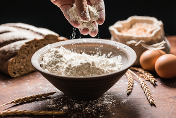 Fototapeta premium spelt flour