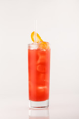 cocktail on the white background