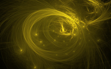 gold swirl fractal background