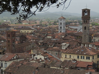 Obraz premium Lucca - panorama dalla torre Giuinigi