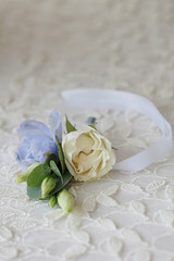 Wedding boutonniere flower