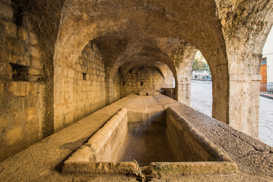 Settefrati, ancient lavatoio for laundry, Ciociaria, Valle di Comino, Frosinone