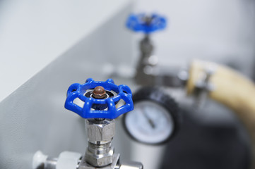 Closeup of pressure gauge