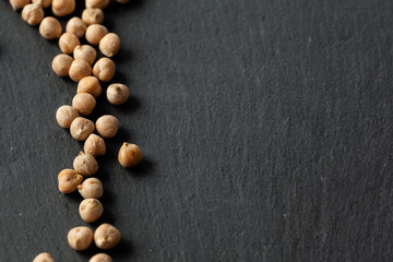 Macro shot of soybeans