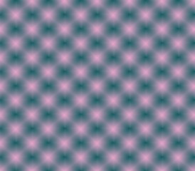 Abstract seamless green background with pink spots are laid out in rows and form a continuous pattern