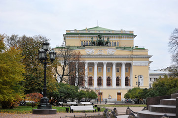 Obraz premium Empire-style building of Alexandrinsky Theatre