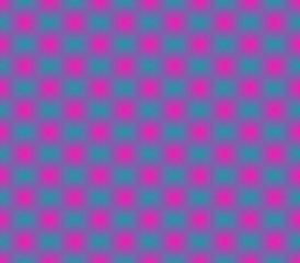 Abstract seamless blue background pink spots are laid out in rows and form a continuous pattern