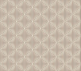 Abstract seamless strips and small squares of white and brown lined in rows to form a continuous pattern