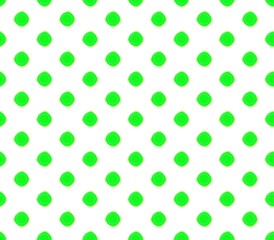 Abstract seamless green background with dark green balls green stroke placed in rows, a rectangular pattern