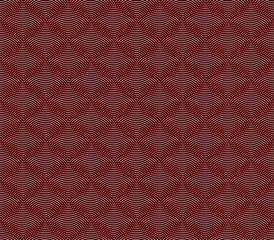 Abstract seamless background with bright strips and small squares of dark red and lined in rows to form a continuous pattern