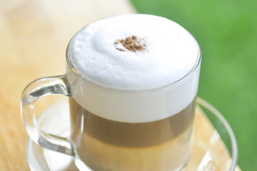 hot cappuccino or hot coffee