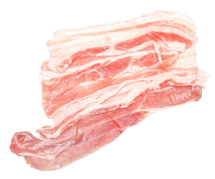bacon on white