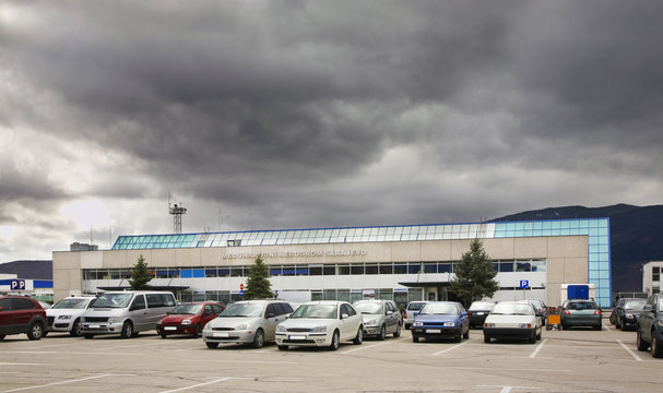 Airport in Sarajevo. Bosnia and Herzegovina 